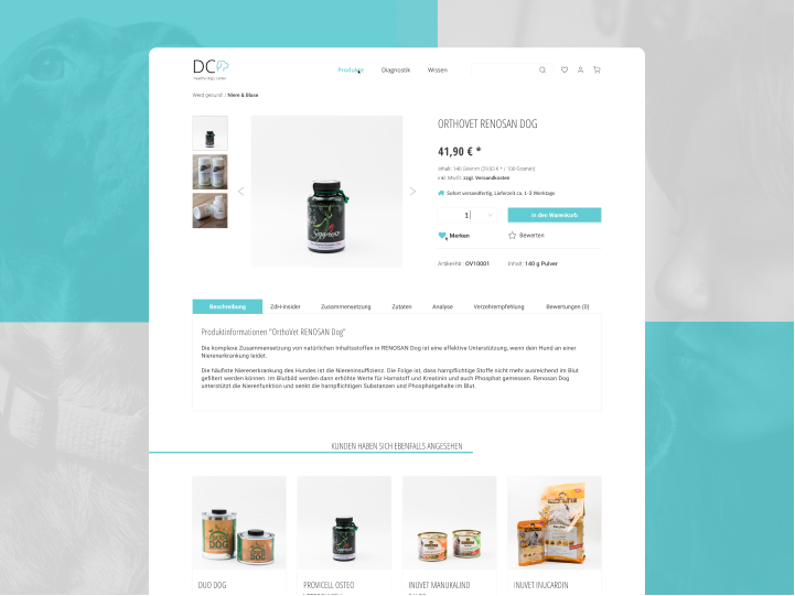 Website Redesign for a Dog Health Center 3