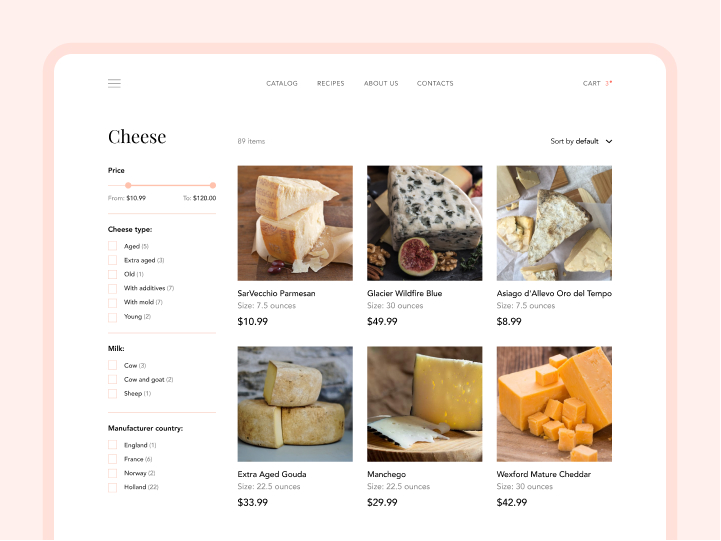 Online Store Design for an Organic Meat Farm 2