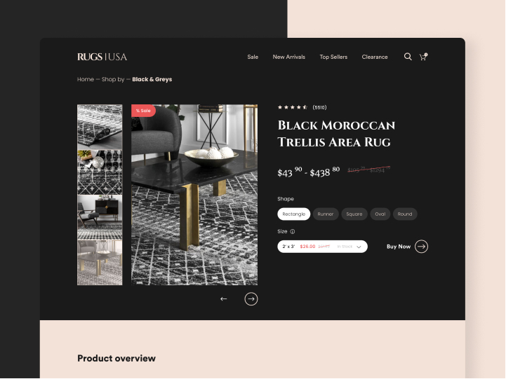 Landing Page Redesign for Rugs USA 3