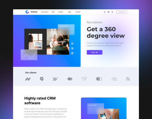 Website Development for a Recruitment Software and CRM Provider