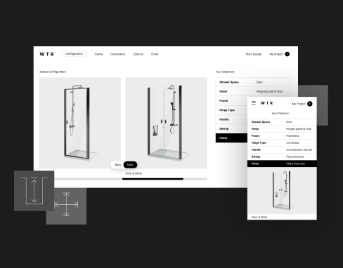 Web App Development For A Shower Door Solutions Provider